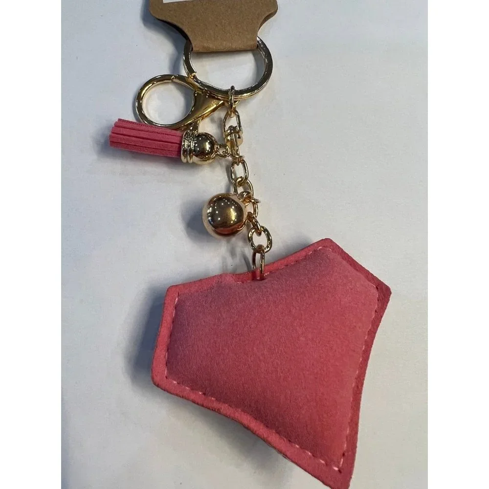 NWT Fashion Jewelry Rhinestone Pink Diamond Keychain/Bag Clip‎